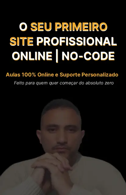 Criando o seu primeiro site profissional e publicando na internet (no-code) | PT-pt