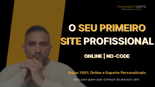 Criando o seu primeiro site profissional e publicando na internet (no-code) | PT-pt